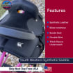 Kids/Youth Synthetic Saddle – Lightweight, Durable &amp; Comfortable for Young Riders (10", 12", 13")