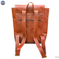 Casual Leather Backpack For Men & Women, Handcrafted Top Grain Leather Backpack, Unisex Lightweight Daily Backpack,Brown Backpack For Laptop - NewEngland Tack