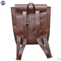 Casual Leather Backpack For Men & Women, Handcrafted Top Grain Leather Backpack, Unisex Lightweight Daily Backpack,Brown Backpack For Laptop - NewEngland Tack