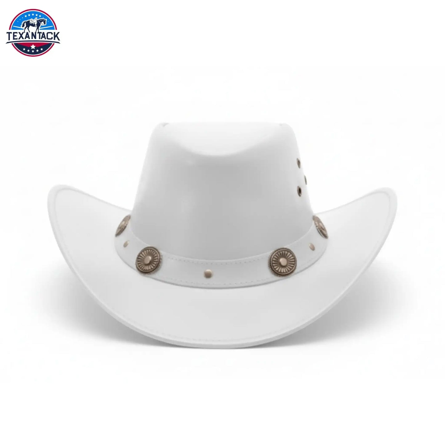 Classic Western Cowboy Hat – Real Cowhide Leather, Unisex, Wide Brim TEXANTACK