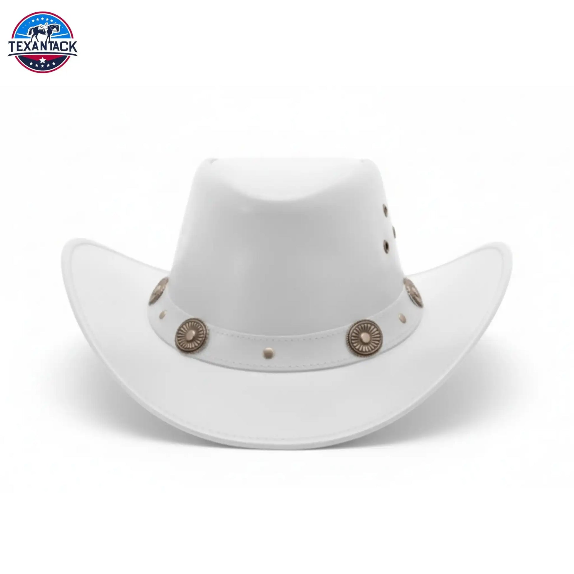 Classic Western Cowboy Hat – Real Cowhide Leather, Unisex, Wide Brim TEXANTACK