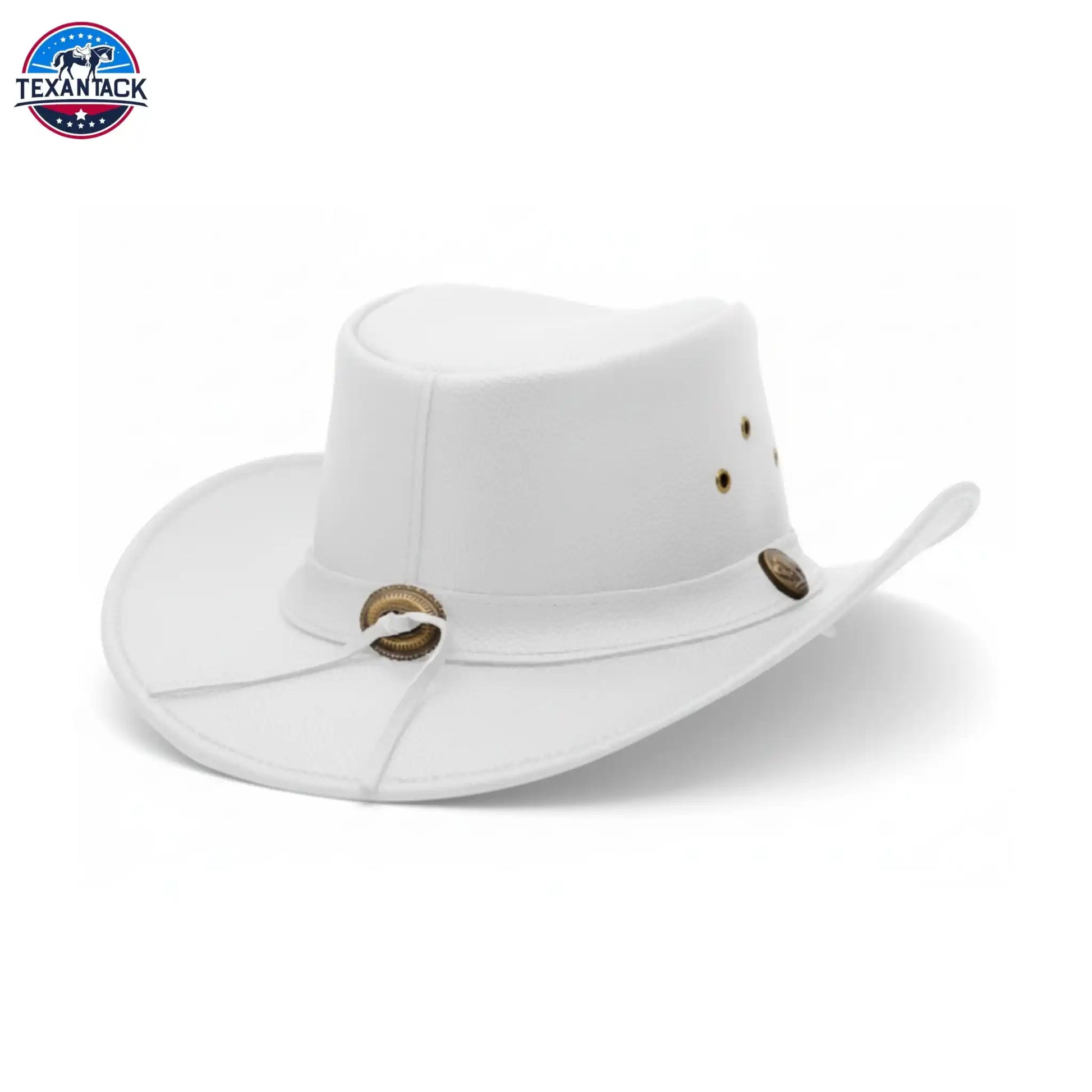 Classic Western Cowboy Hat – Real Cowhide Leather, Unisex, Wide Brim TEXANTACK