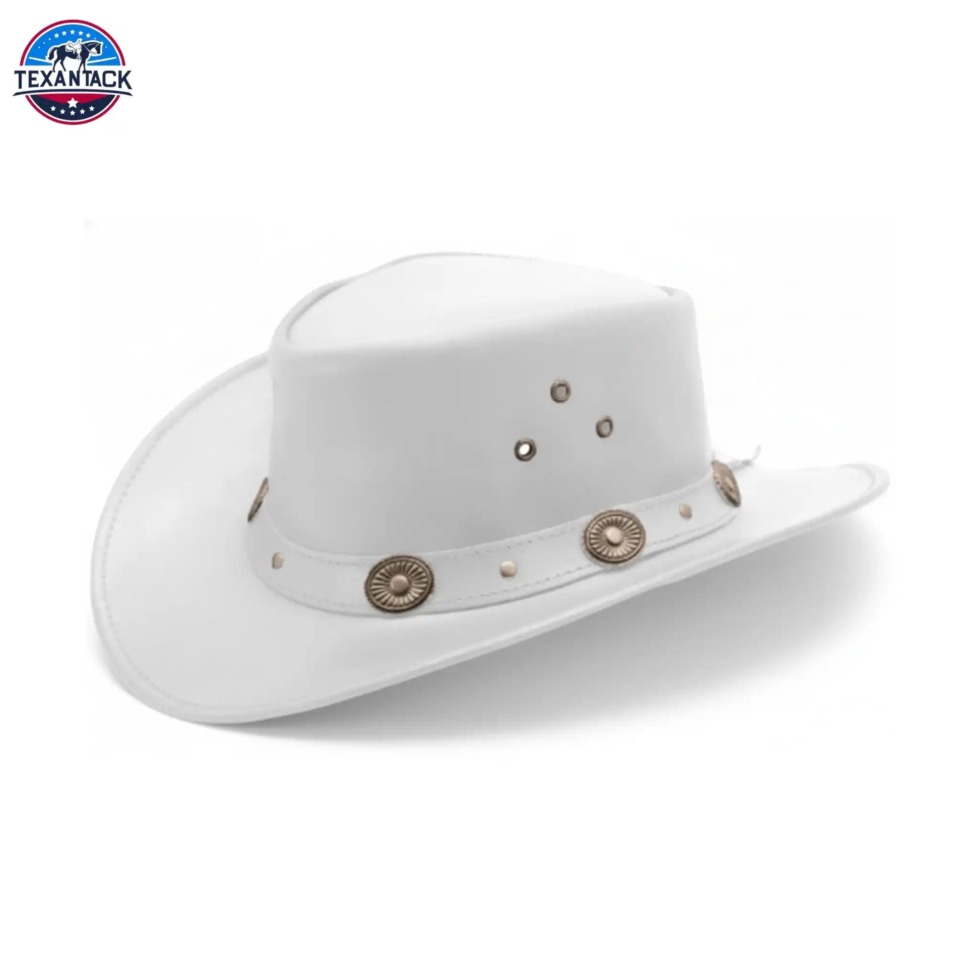Classic Western Cowboy Hat – Real Cowhide Leather, Unisex, Wide Brim TEXANTACK