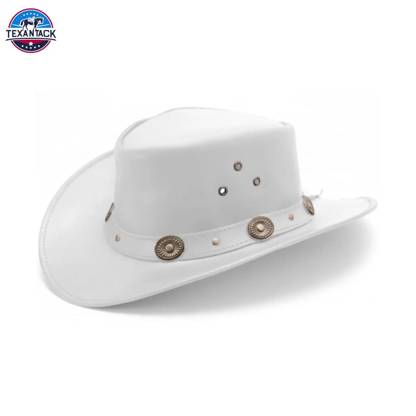 Classic Western Cowboy Hat – Real Cowhide Leather, Unisex, Wide Brim TEXANTACK