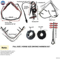 Diplomat Full-Size Horse Driving Harness Set - Premium Cow Softy Leather - Black NewEnglandTack