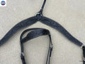 Headstall and Breast Collar Set Black- Argentinian Leather NewEngland Tack