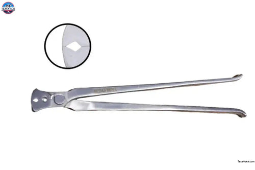 Horse Hoof Nail Puller Farrier Tool Heavy Duty Shoe Veterinary Tack Silver Nipper 13”