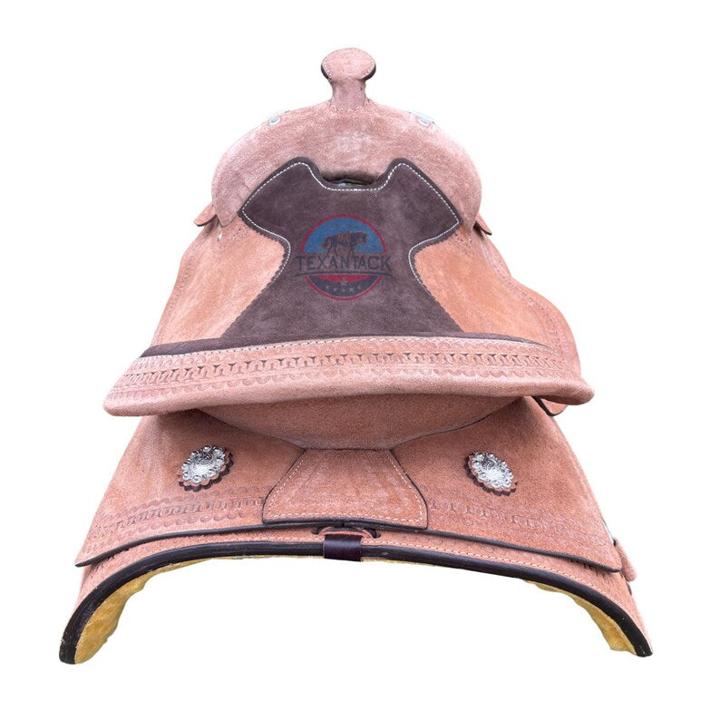 Roughout Work Saddle – Full Roughout Design with FQHB for Grip & Stability