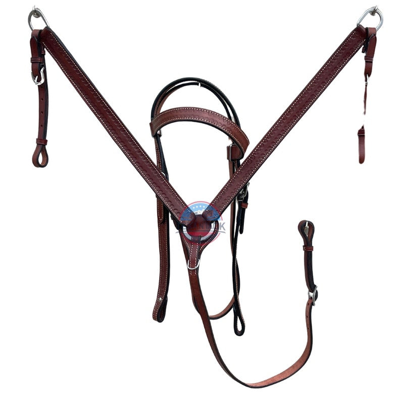 Western Pleasure & Trail Saddle – Basket Weave Tooling, Comfortable & Versatile Ride
