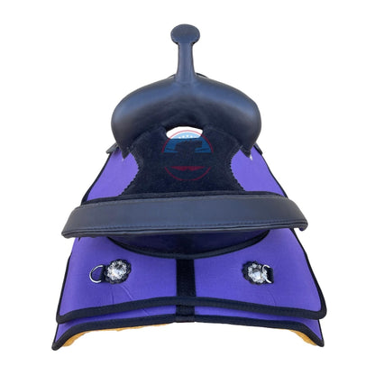 Kids/Youth Synthetic Saddle – Lightweight, Durable &amp; Comfortable for Young Riders (10", 12", 13")