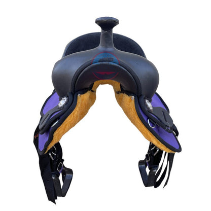 Kids/Youth Synthetic Saddle – Lightweight, Durable &amp; Comfortable for Young Riders (10", 12", 13")