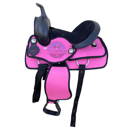 Kids/Youth Synthetic Saddle – Lightweight, Durable &amp; Comfortable for Young Riders (10", 12", 13")