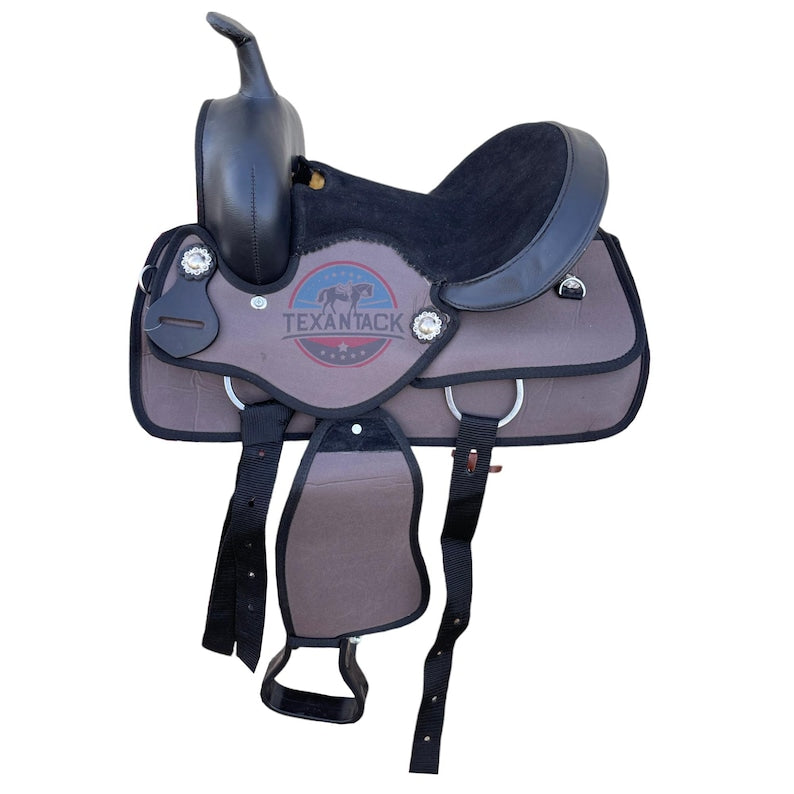 Kids/Youth Synthetic Saddle – Lightweight, Durable &amp; Comfortable for Young Riders (10", 12", 13")