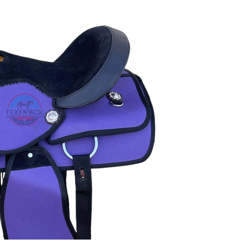 Kids/Youth Synthetic Saddle – Lightweight, Durable &amp; Comfortable for Young Riders (10", 12", 13")
