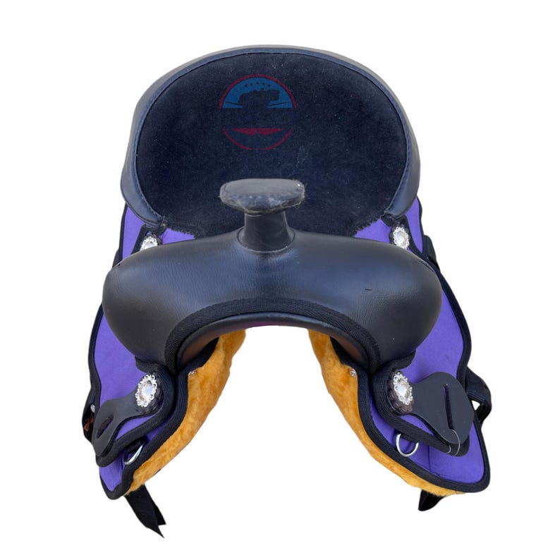 Kids/Youth Synthetic Saddle – Lightweight, Durable &amp; Comfortable for Young Riders (10", 12", 13")