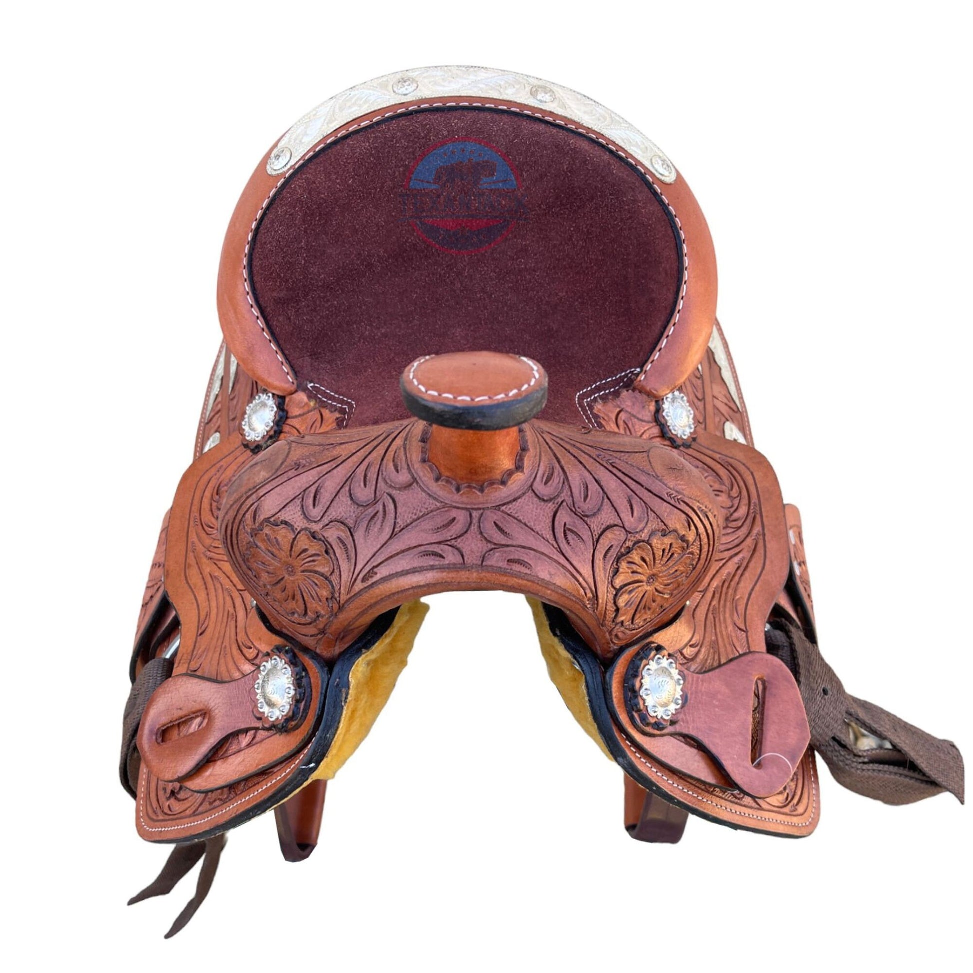Miniature Western Silver Show Saddle - 8 inch TEXANTACK