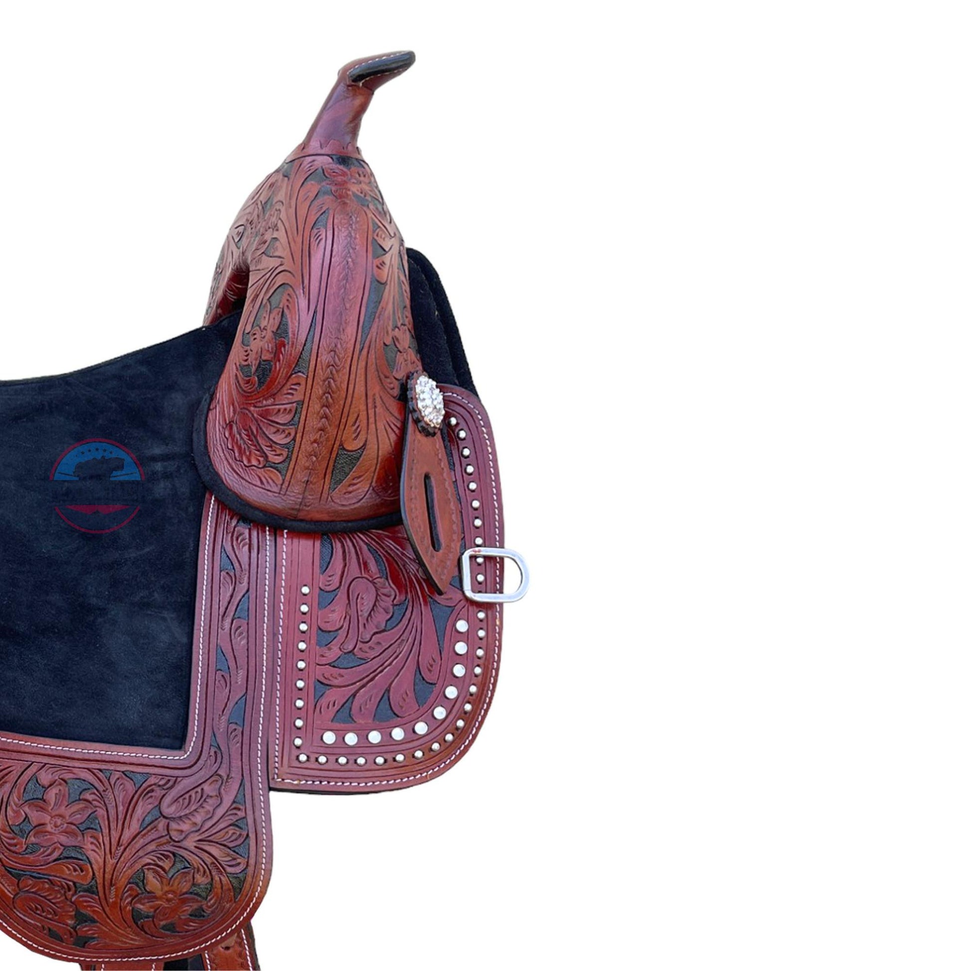 Western Leather Treeless Saddle: Youth/Adult Pleasure Trail TEXANTACK