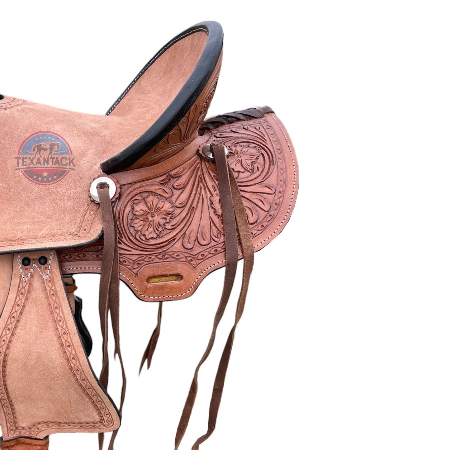 Youth Leather Pony Saddle: Western Kids Ranch Saddle (10"-13") TEXANTACK