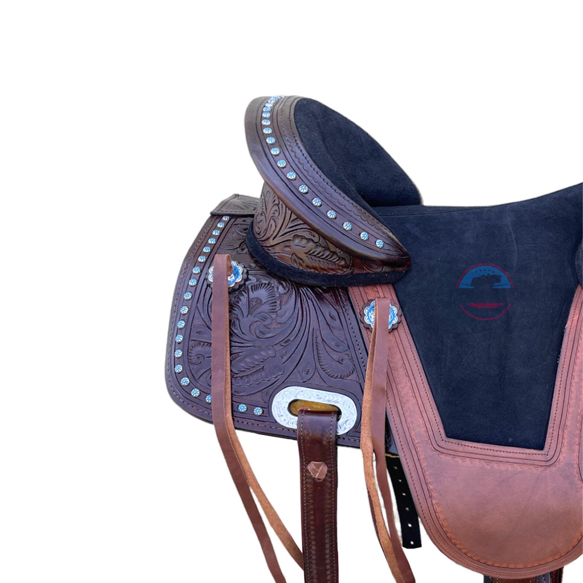 Youth/Adult Western Treeless Saddle - Premium Leather, Flexible Fit, Lightweight Design for Barrel Racing & Trail Riding - Free Shipping TEXANTACK