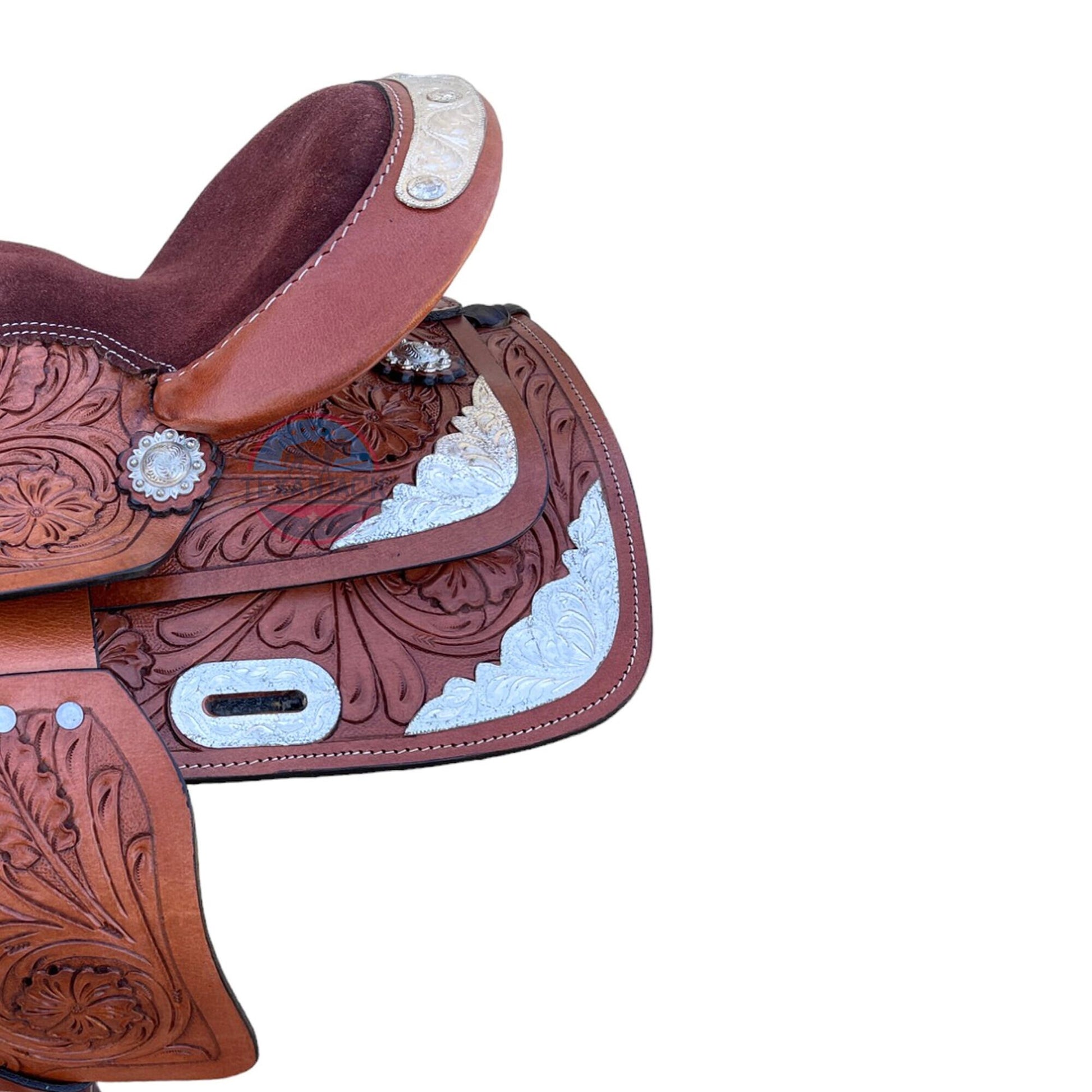 Miniature Western Silver Show Saddle - 8 inch TEXANTACK