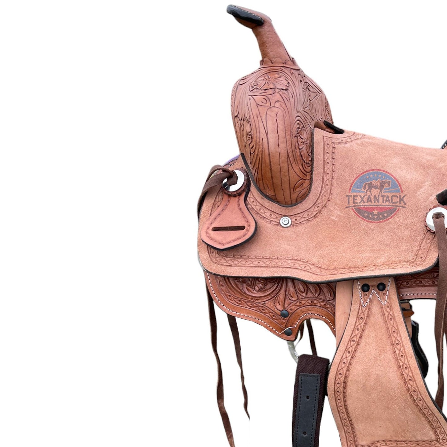 Youth Leather Pony Saddle: Western Kids Ranch Saddle (10"-13") TEXANTACK