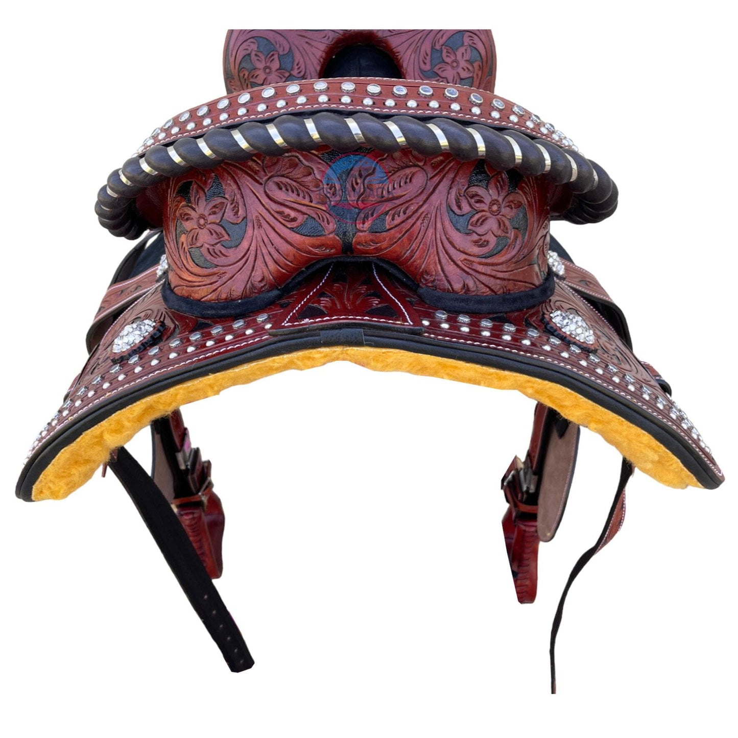 Western Leather Treeless Saddle: Youth/Adult Pleasure Trail TEXANTACK