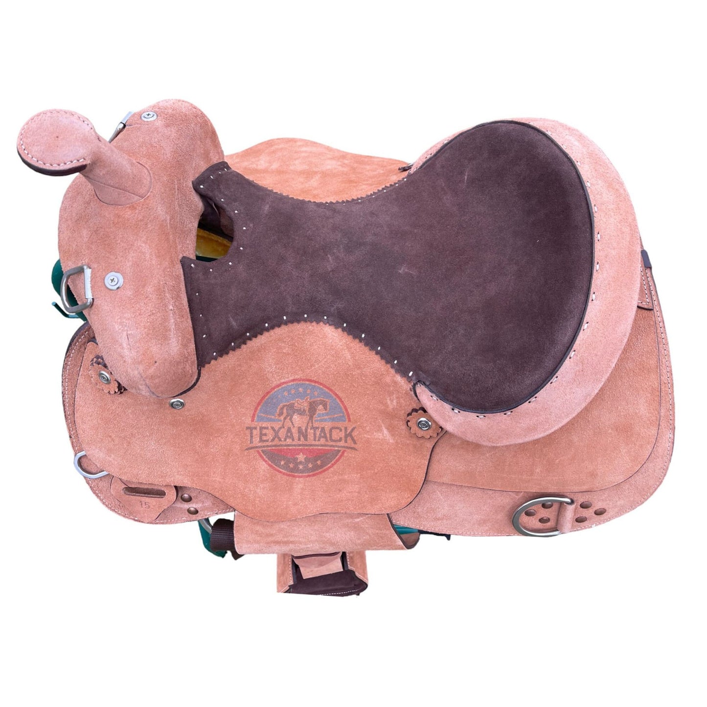 Premium Leather Western Saddle for Trail Riding & Ranch Work – Full Quarter Horse Bar – Comfortable Horse Tack 14”-16” – Free Shipping TEXANTACK