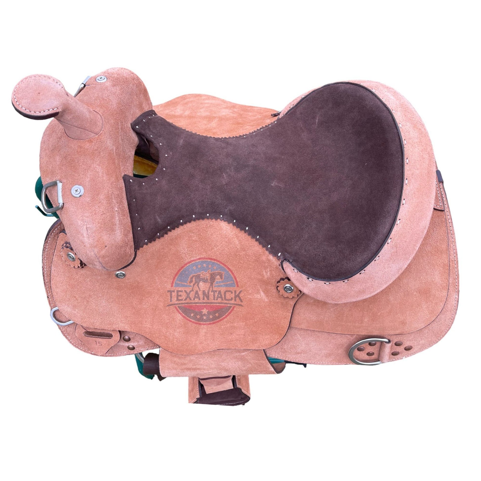 Premium Leather Western Saddle for Trail Riding & Ranch Work – Full Quarter Horse Bar – Comfortable Horse Tack 14”-16” – Free Shipping TEXANTACK