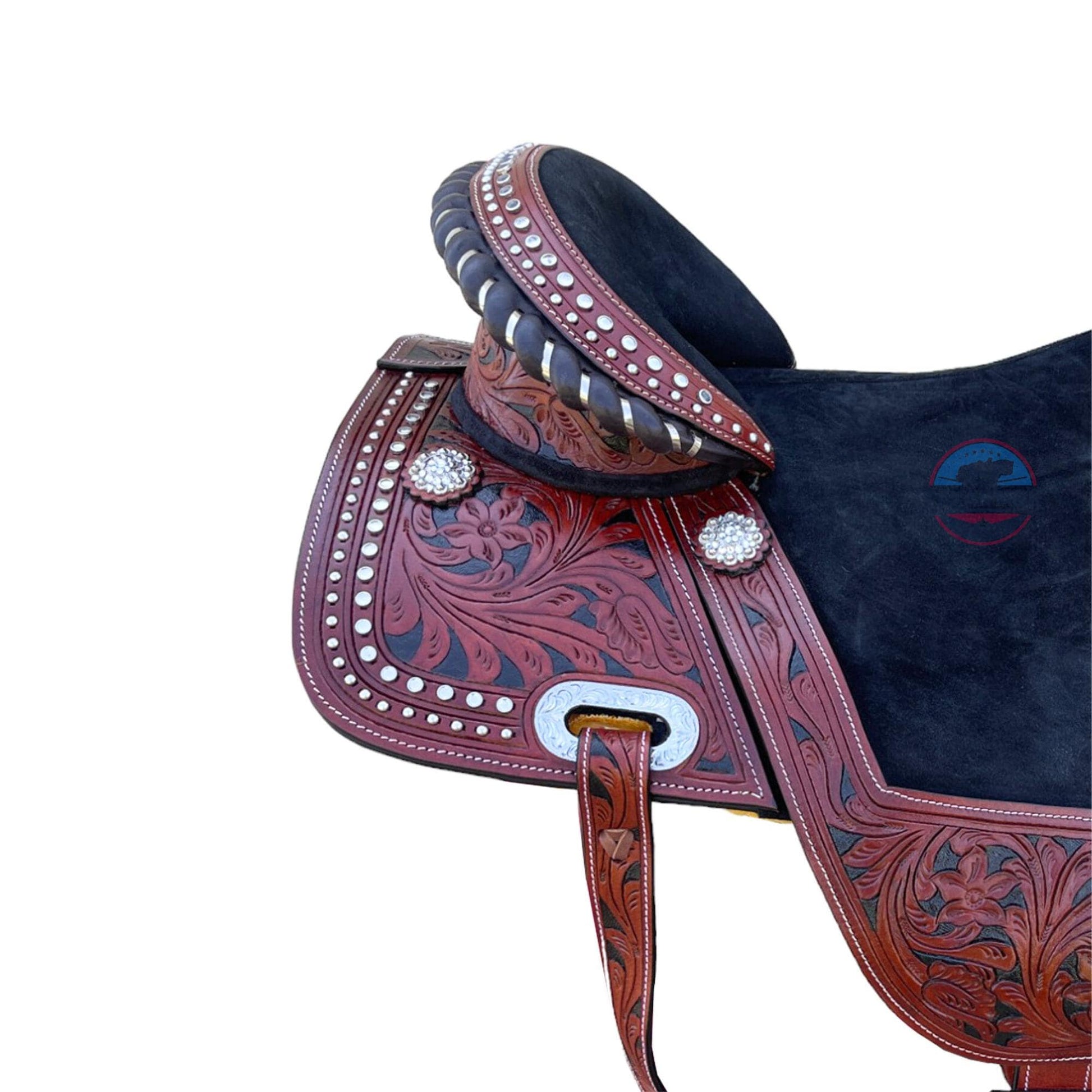 Western Leather Treeless Saddle: Youth/Adult Pleasure Trail TEXANTACK