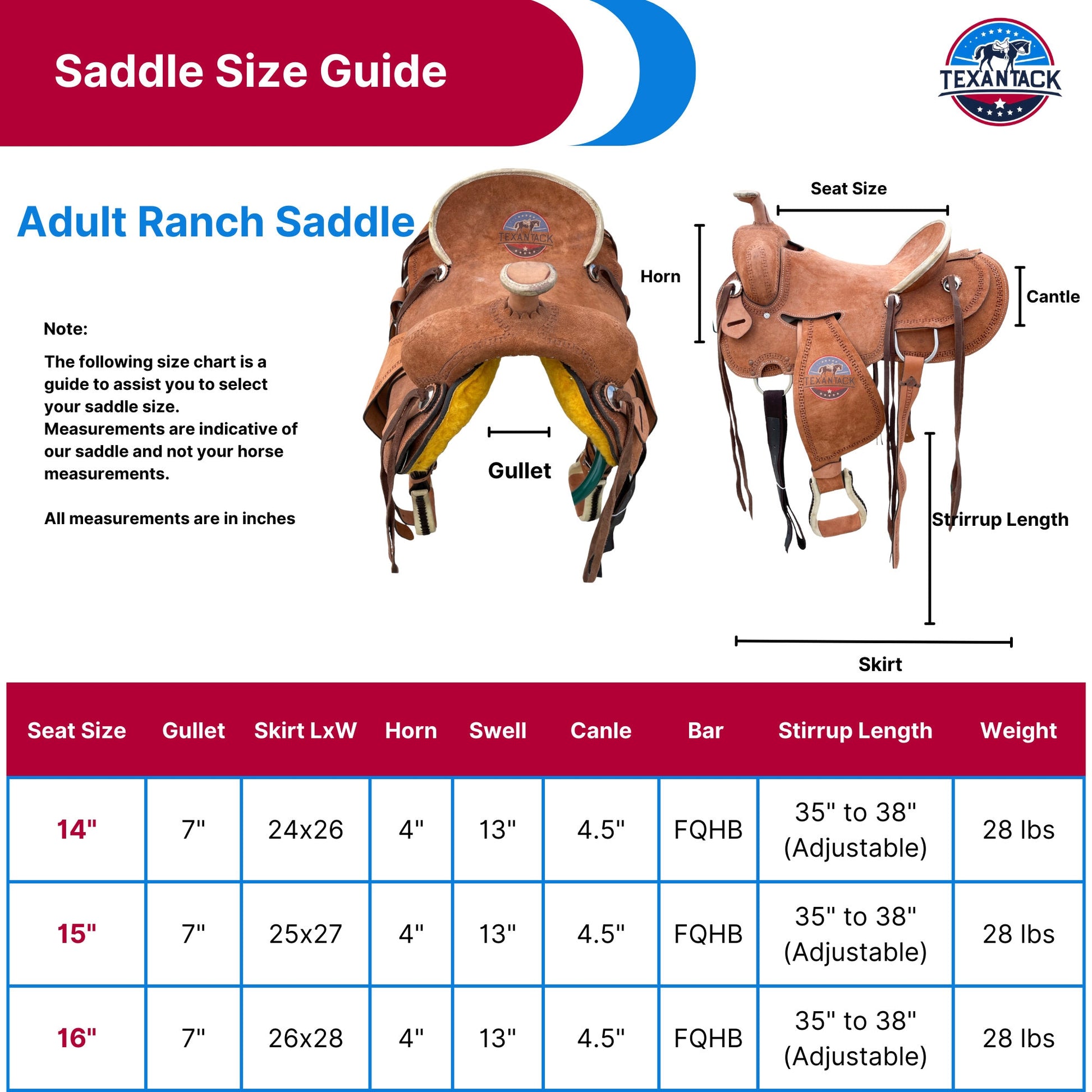 Roughout Leather Ranch Saddle: Serpentine Tooled Western Saddle TEXANTACK