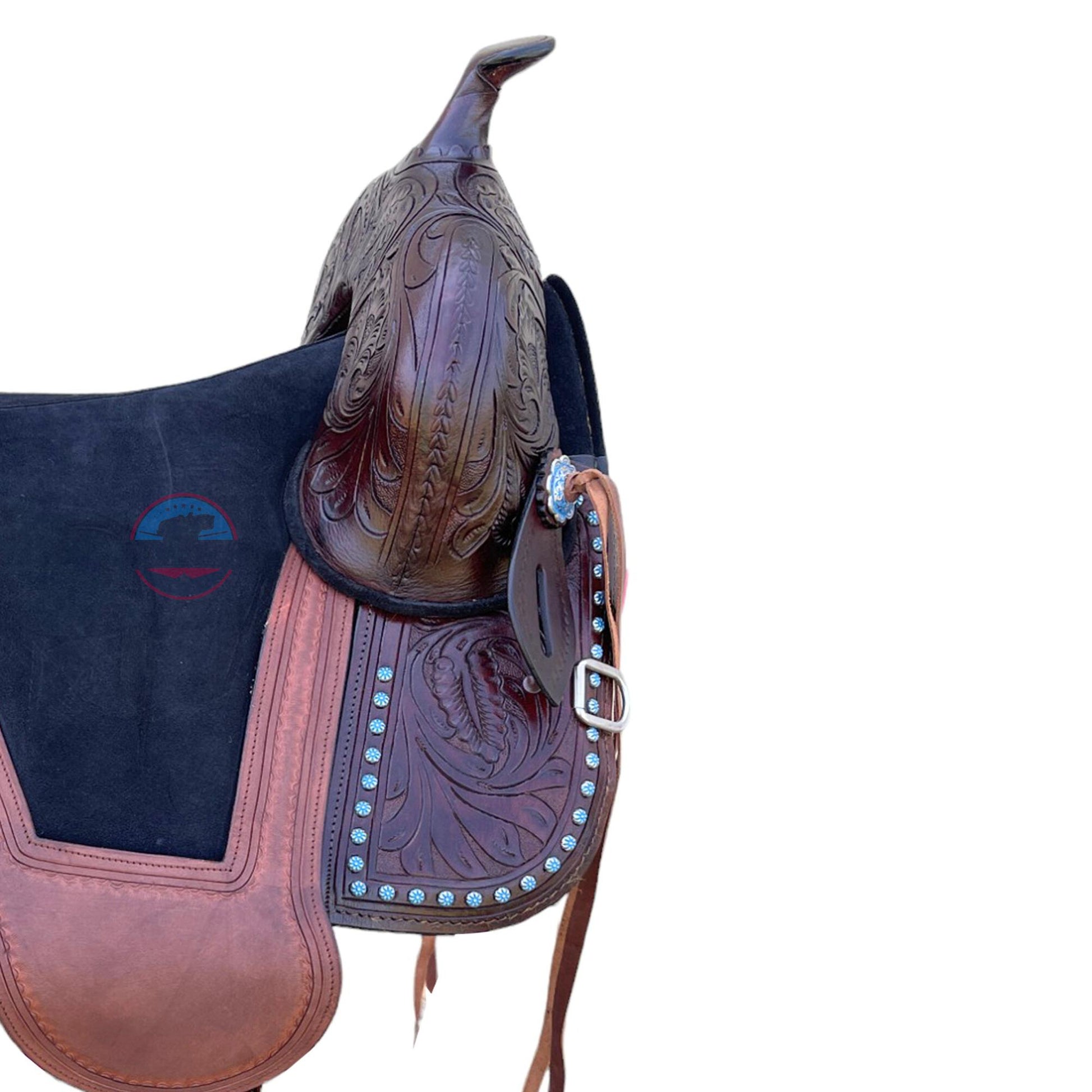 Youth/Adult Western Treeless Saddle - Premium Leather, Flexible Fit, Lightweight Design for Barrel Racing & Trail Riding - Free Shipping TEXANTACK