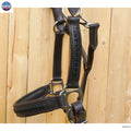 Leather Horse Halter Hand-Braided - SS Hardware - NewEngland Tack