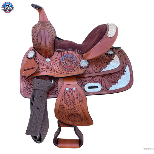 Miniature Western Silver Show Saddle - 8 inch TEXANTACK