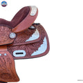 Miniature Western Silver Show Saddle- 8 inch NewEngland Tack