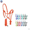 Nylon Adjustable Rope Halter with 6Ft Lead NewEngland Tack