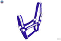 Resistance Premium Nylon Draft Halter with Overlay - Adjustable Horse Halter for Draft Size - Multiple Colors (Navy Blue, Black, Brown, Purple) - SS Hardware NewEngland Tack