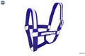 Resistance Premium Nylon Draft Halter with Overlay - Adjustable Horse Halter for Draft Size - Multiple Colors (Navy Blue, Black, Brown, Purple) - SS Hardware NewEngland Tack