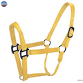 Resistance Premium Nylon Horse Halter - Horse Size - Brown, Royal Blue, Navy Blue & Amber Horse Supplies and Tack NewEngland Tack