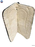 Handcrafted 31” x 32” Synthetic Felt Performance Saddle Pad with Wear Leathers for Horse Saddle, Handmade Long Lasting with Fleece Bottom Saddle Pad | Available in 1" Thickness Newenglandtack