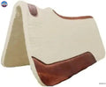 Resistance Handcrafted 31” x 32” Synthetic Felt Performance Saddle Pad with Wear Leathers for Horse Saddle, Handmade Long Lasting Felt Saddle Pad for Horse Available in 3/4" Thickness NewEngland Tack