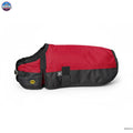 Resistance 600D Dog Blanket with Shoulder Gusset & Quick Grip Belly Band - 50 GSM fill Red/Black / XX-Small