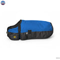 Resistance 600D Dog Blanket with Shoulder Gusset & Quick Grip Belly Band - 50 GSM fill Royal Blue/Black / XX-Small