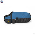 Resistance 600D Dog Blanket with Shoulder Gusset & Quick Grip Belly Band - 50 GSM fill Teal/Black / XX-Small