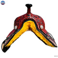 Youth/ Adults Western Pleasure Trail Treeless Leather Horse Saddle Rawhide Cantle NewEngland Tack