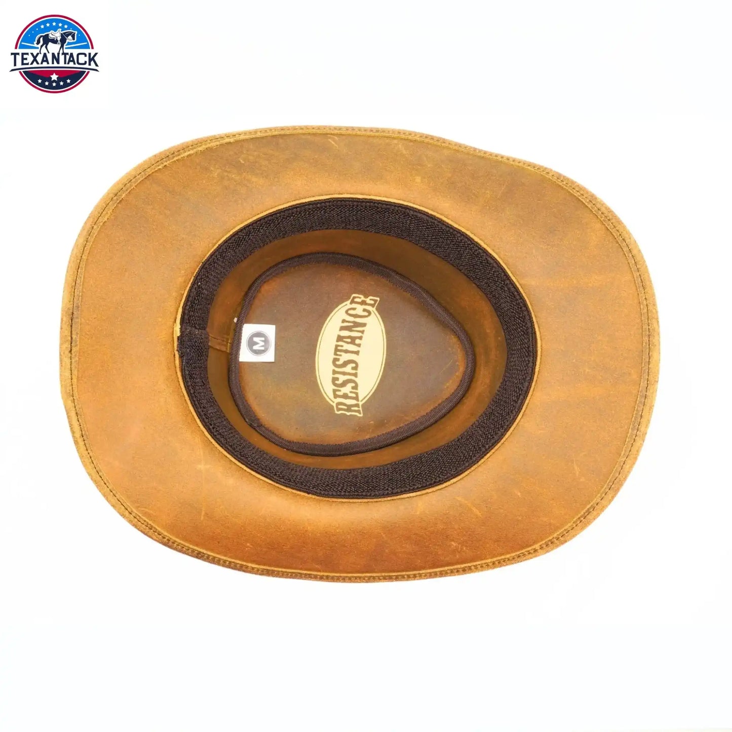 RESISTANCE Australian Leather Hat with Crocodile Band Teeth - Dundee Style | Outback Hat for Men and Women NewEngland Tack