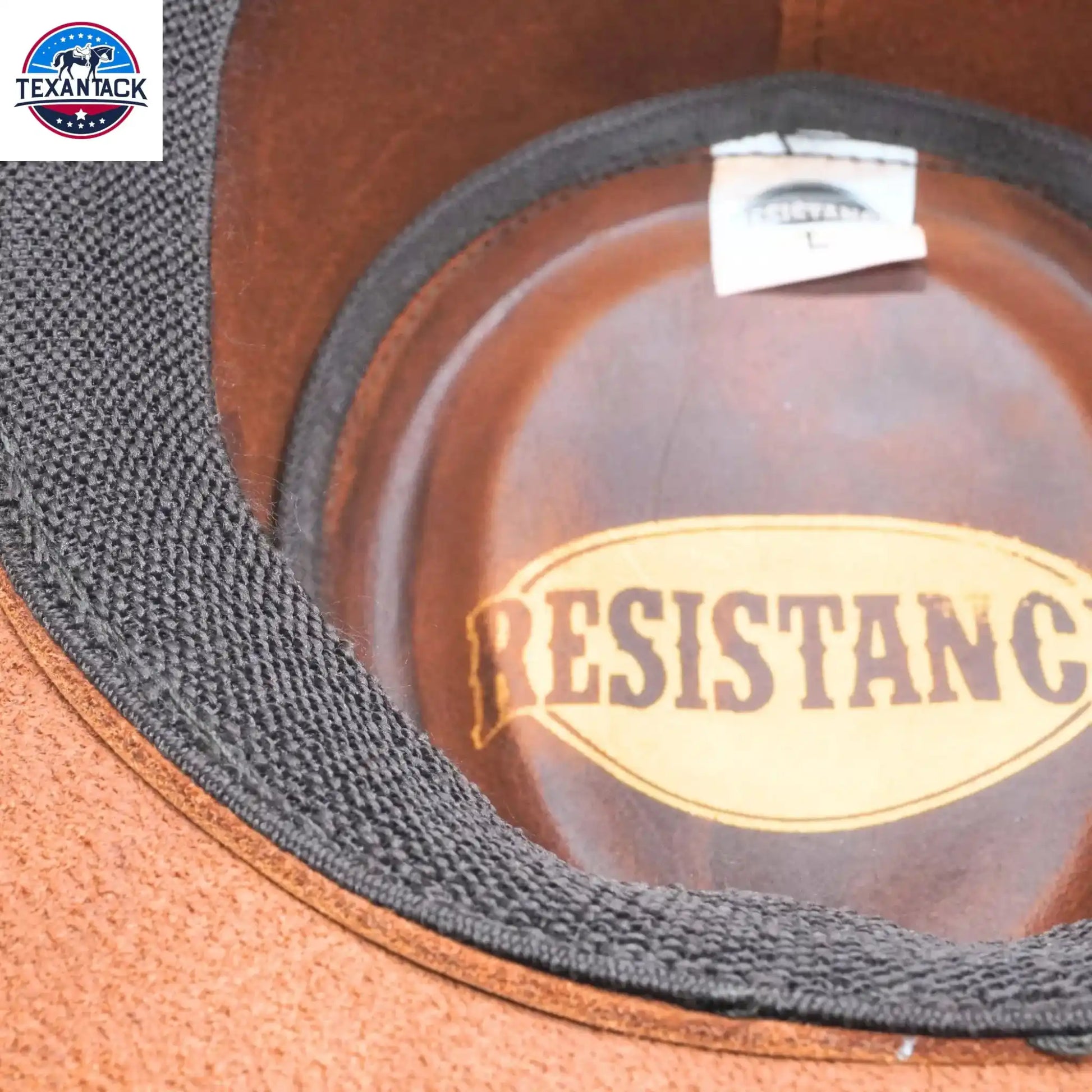 RESISTANCE Australian Leather Hat with Crocodile Band Teeth - Dundee Style | Outback Hat for Men and Women NewEngland Tack