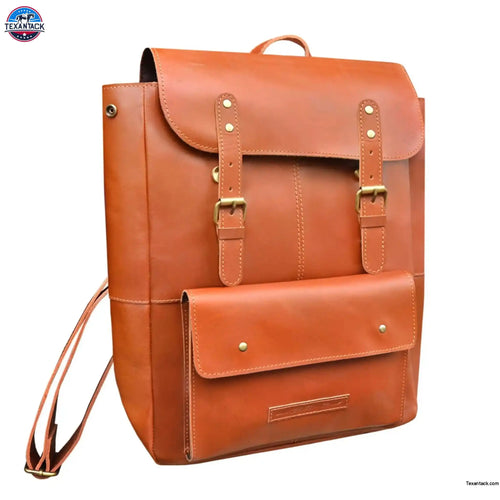 Resistance Casual Leather Backpack For Men & Women, Handcrafted Top Grain Leather Backpack, Unisex Lightweight Daily Backpack