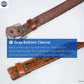 Resistance Full Grain Western Engraved Leather Belt Strap, 1-1/2" Wide Western Belt Leather Strap Floral Tooled Leather Belt Strap NewEngland Tack