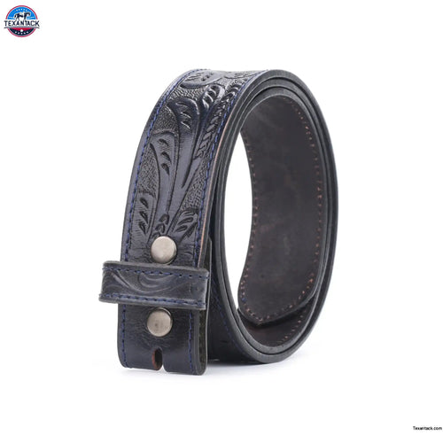 Resistance Full Grain Western Engraved Leather Belt Strap, 1-1/2" Wide Western Belt Leather Strap Floral Tooled Leather Belt Strap