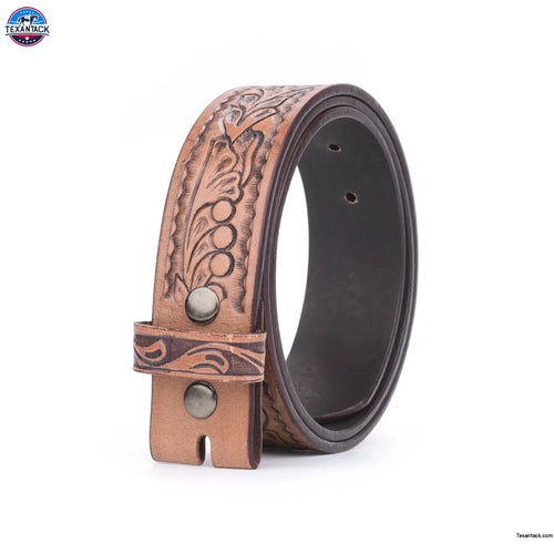 Resistance Full Grain Western Engraved Leather Belt Strap, 1-1/2" Wide Western Belt Leather Strap Floral Tooled Leather Belt Strap